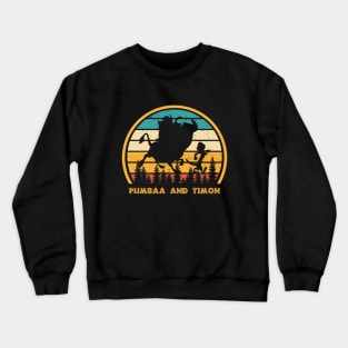 Pumbaa and Timon Vintage Crewneck Sweatshirt